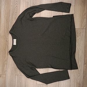 CALE Canada Dark Grey Viscose Spandex Sz XL Womens Casual Long‎ Sleeve Shirt Top